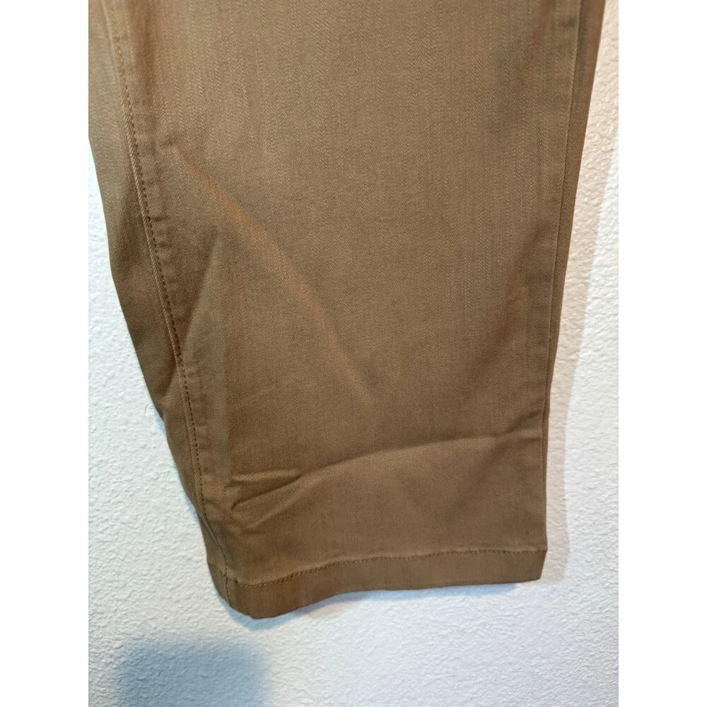 Ella Moss Womens Pants Brown Cropped Wide Leg Pockets High-Rise Belt Loops Sz 6 - Picture 6 of 16
